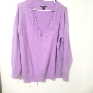 Pastel Purple knitted V kneck sweater